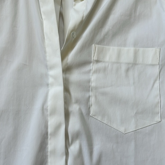 NWOT Perfect Ann Taylor Button Up Cotton Shirt Tunic - Picture 7 of 8